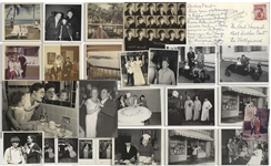 Amazing Trove of 100 Personal Moe Howard Photos -- Family Photos Including His Daughters Wedding & Three Stooges Photos From the Joe DeRita Era -- Most 5" x 3.5" With Several 8" x 10" -- Very Good